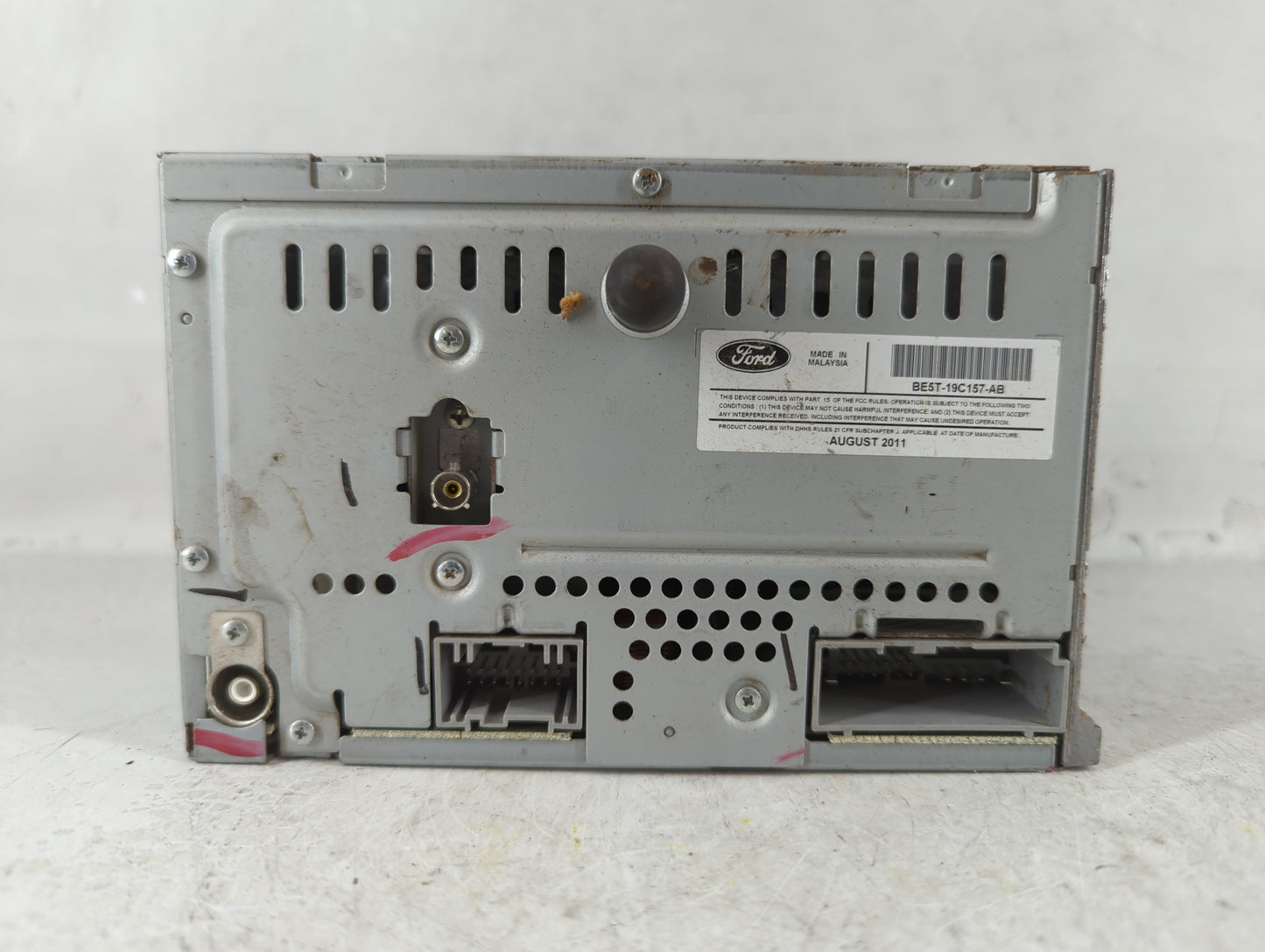 2012 Ford Fusion Radio AM FM Cd Player Receiver Replacement P/N:BE5T-19C157-AB Fits OEM Used Auto Parts - Oemusedautoparts1.