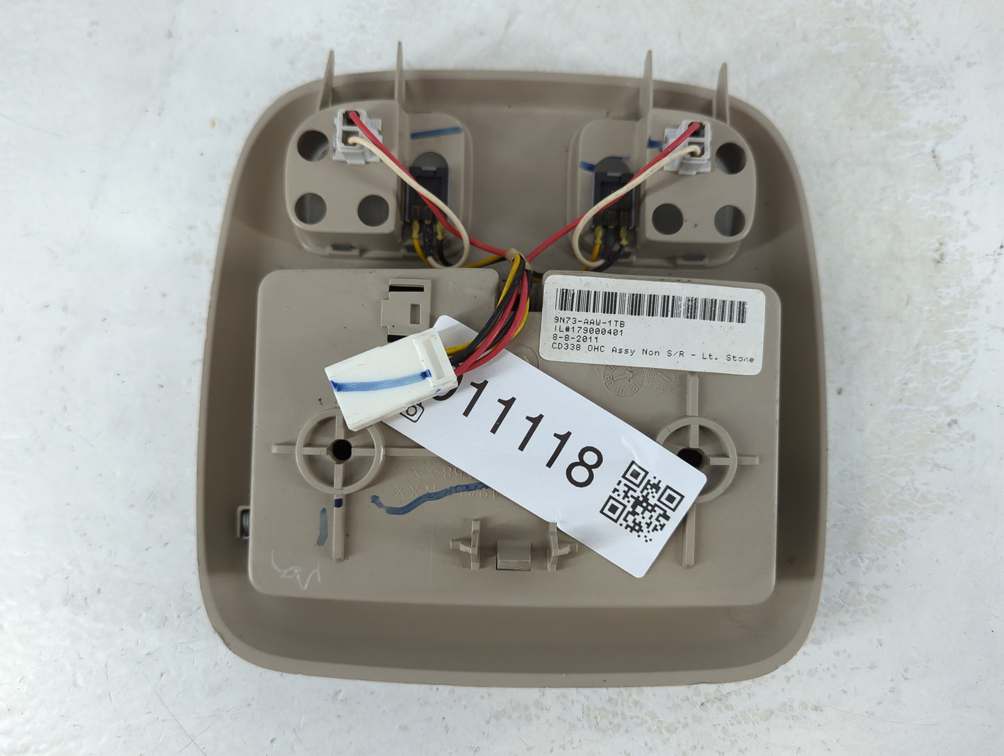 2010-2012 Ford Fusion Overhead Roof Console Interior Dome Light - Oemusedautoparts1.com