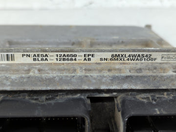 2012 Ford Fusion PCM Engine Control Computer ECU ECM PCU OEM P/N:BL8A-12B684-AB AE5A-12A650-EPE Fits OEM Used Auto Parts - O