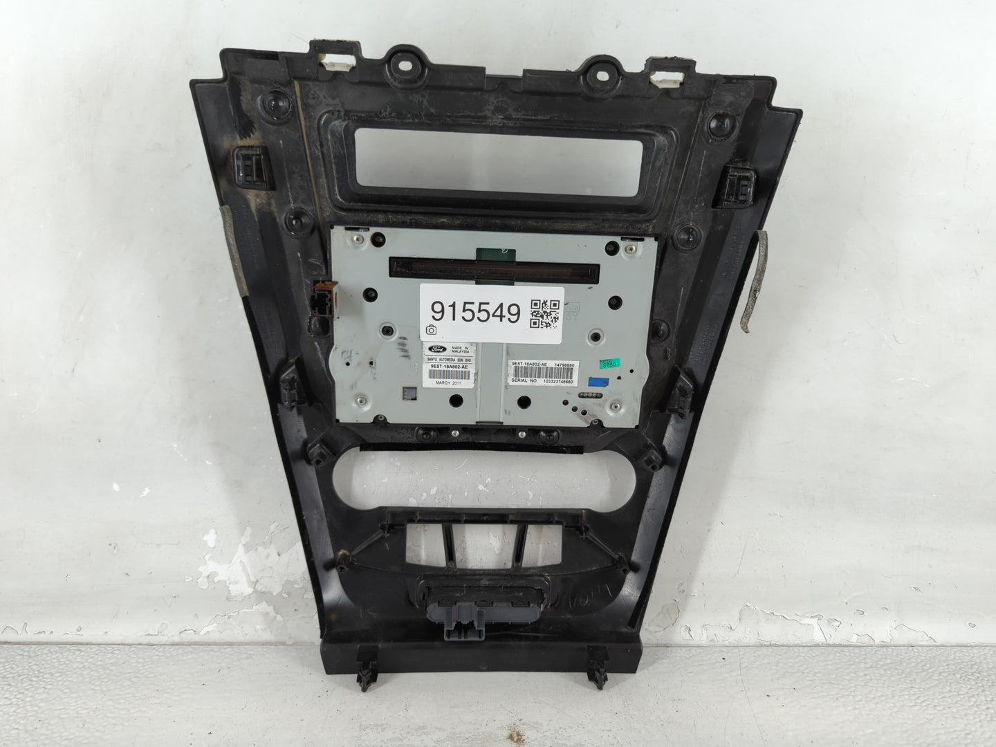 2010-2012 Ford Fusion Radio AM FM Cd Player Receiver Replacement P/N:9E5T-18A802-AE Fits Fits 2010 2011 2012 OEM Used Auto P