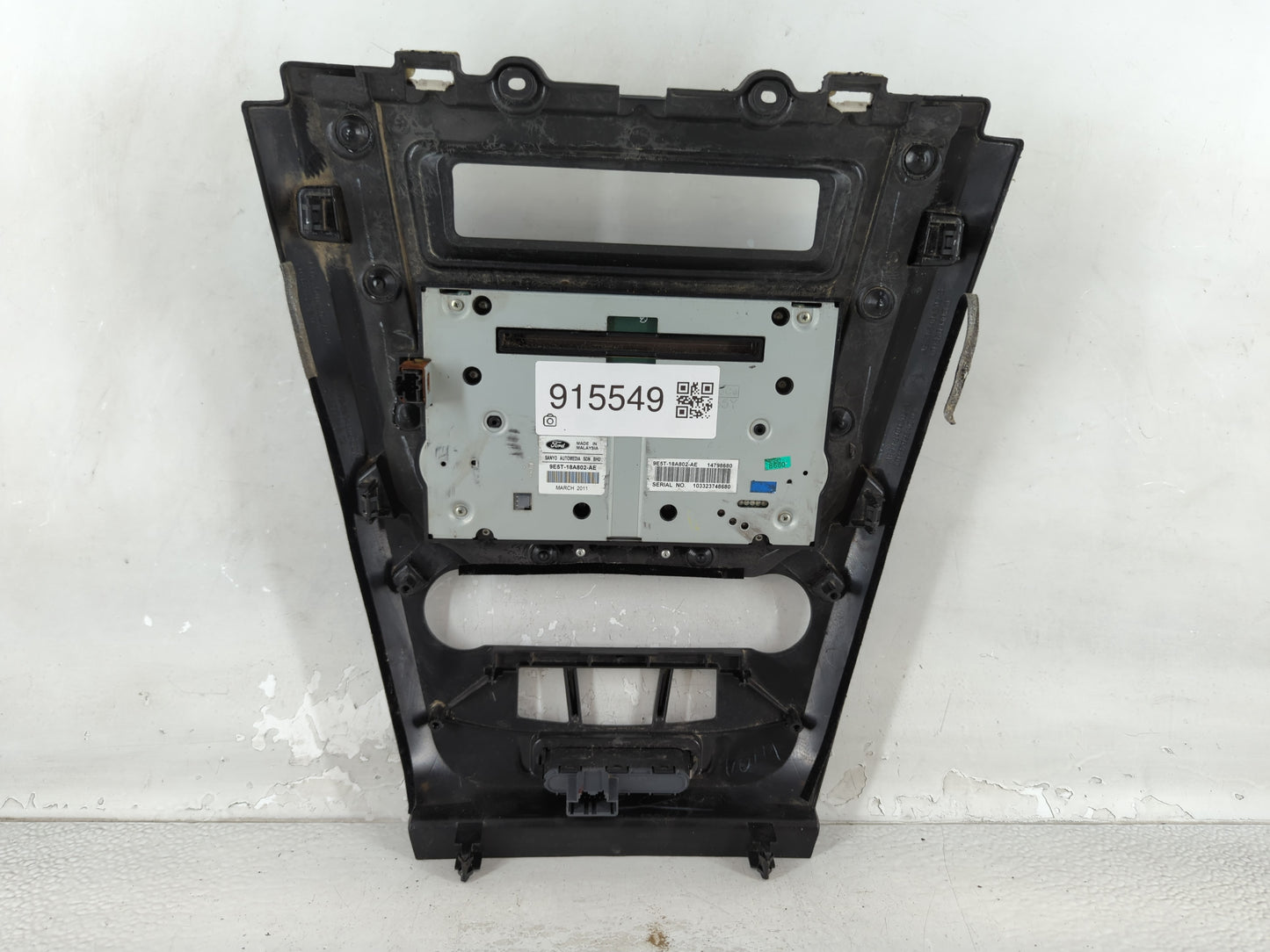 2010-2012 Ford Fusion Radio AM FM Cd Player Receiver Replacement P/N:9E5T-18A802-AE Fits Fits 2010 2011 2012 OEM Used Auto P