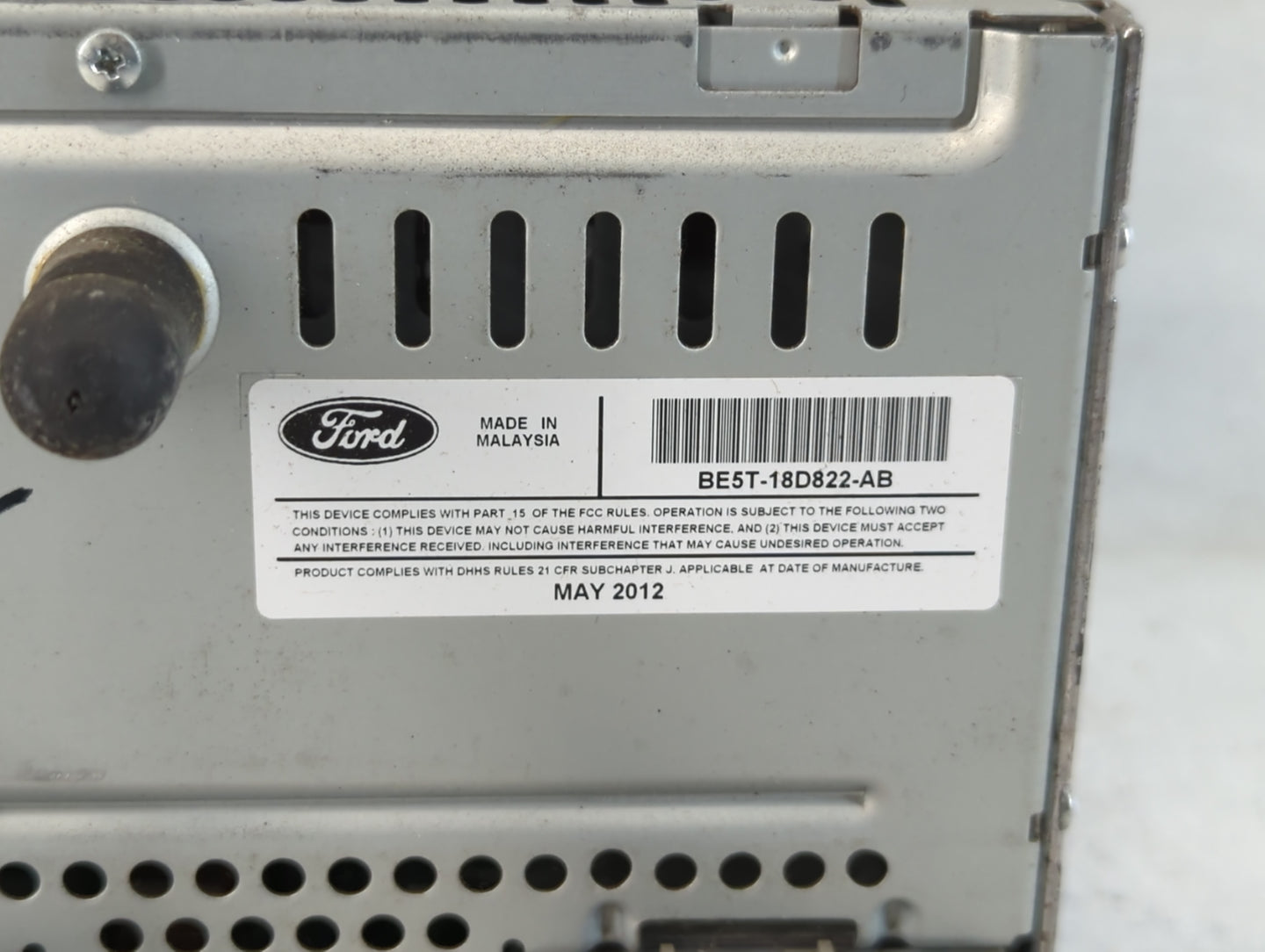 2012 Ford Fusion Radio AM FM Cd Player Receiver Replacement P/N:BE5T-18D822-AB Fits OEM Used Auto Parts - Oemusedautoparts1.