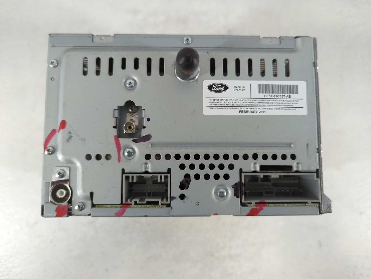 2012 Ford Fusion Radio AM FM Cd Player Receiver Replacement P/N:BE5T-19C157-AB Fits OEM Used Auto Parts - Oemusedautoparts1.