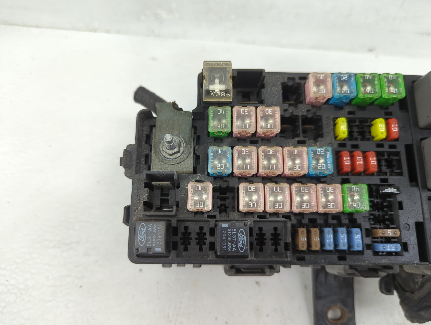 2012-2014 Ford Mustang Fusebox Fuse Box Panel Relay Module P/N:6E5T-14A003-AB Fits Fits 2012 2013 2014 OEM Used Auto Parts -