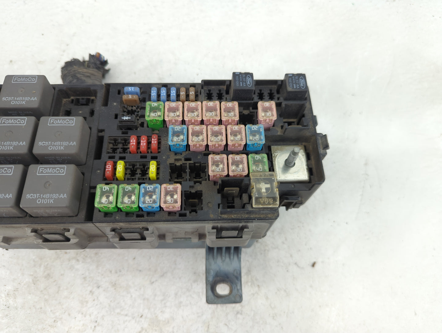 2012-2014 Ford Mustang Fusebox Fuse Box Panel Relay Module P/N:6E5T-14A003-AB Fits Fits 2012 2013 2014 OEM Used Auto Parts -