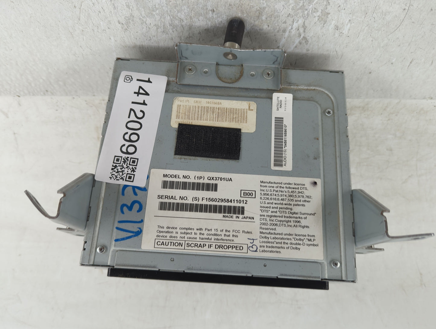 2012 Ford Mustang Radio AM FM Cd Player Receiver Replacement P/N:CR3T-19C156BA Fits OEM Used Auto Parts - Oemusedautoparts1.