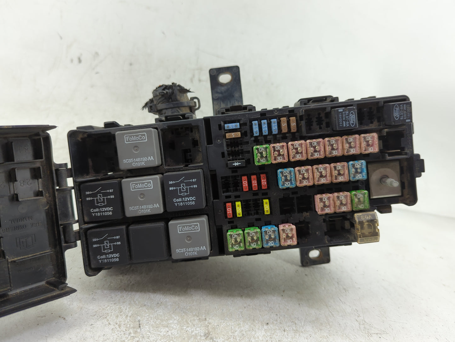 2012-2014 Ford Mustang Fusebox Fuse Box Panel Relay Module P/N:6E5T-14A003-AB Fits Fits 2012 2013 2014 OEM Used Auto Parts -