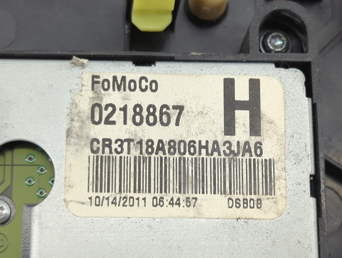 2012 Ford Mustang Climate Control Module Temperature AC/Heater Replacement P/N:CR3T18A806HA3JA6 0218867, CR3T-18A802-JA Fits