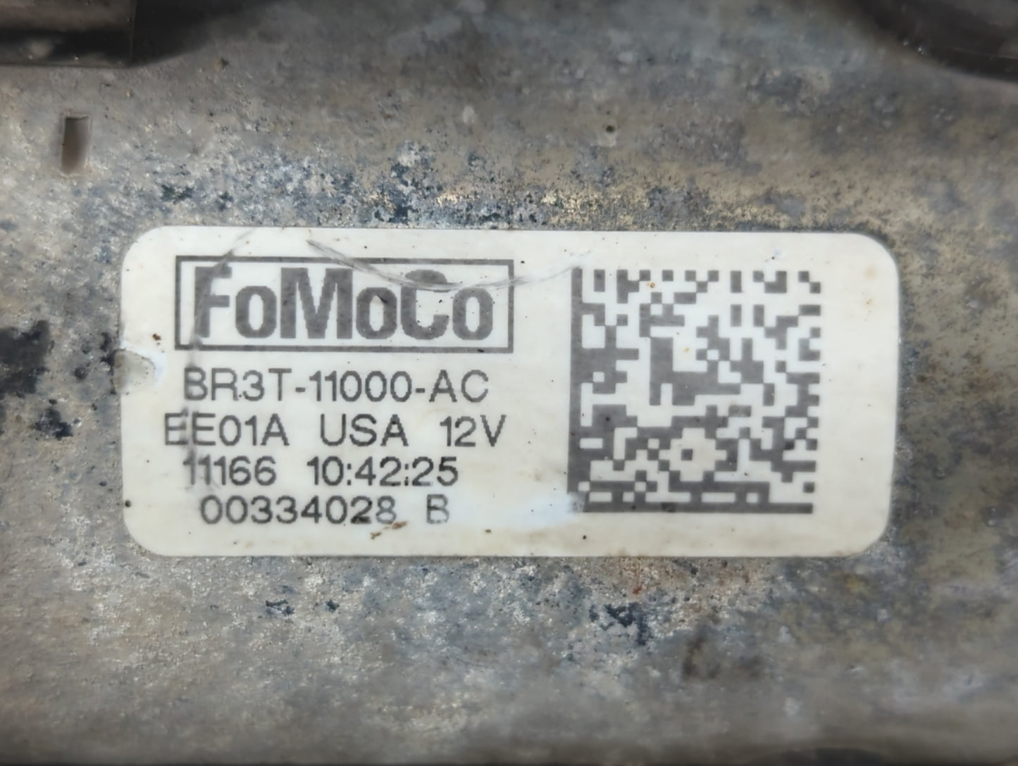 2011-2014 Ford Mustang Car Starter Motor Solenoid OEM P/N:EE01A BR3T-11000-AC Fits Fits 2011 2012 2013 2014 2015 OEM Used Au