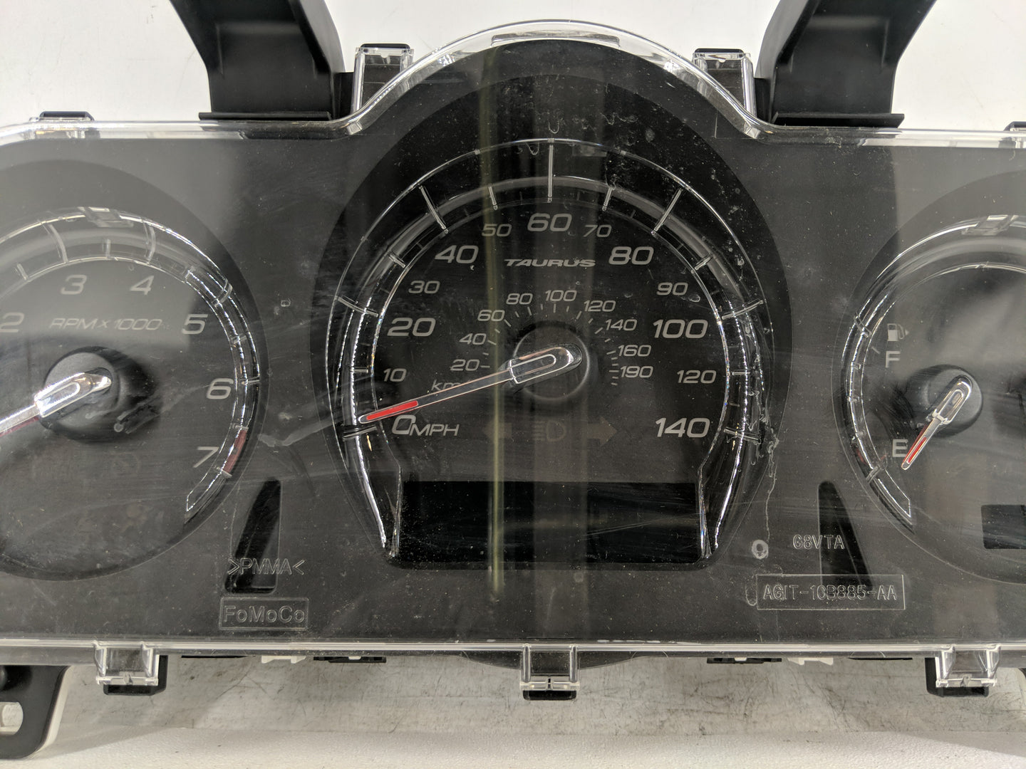 2011-2012 Ford Taurus Instrument Cluster Speedometer Gauges P/N:BG1T-10849-EF Fits Fits 2011 2012 OEM Used Auto Parts - Oemu