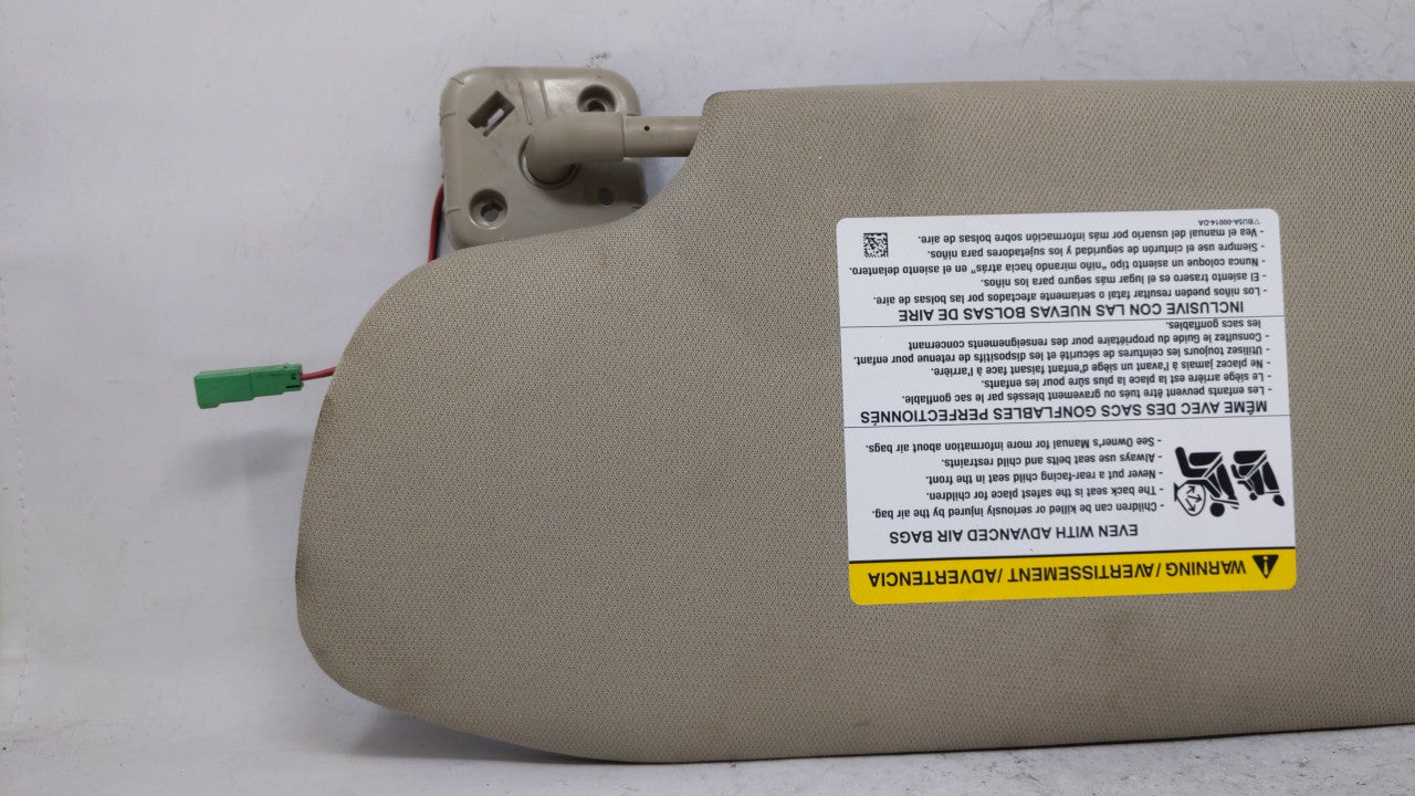 2012 Ford Taurus Sun Visor Shade Replacement Passenger Right Mirror Fits Fits 2010 2011 OEM Used Auto Parts - Oemusedautopar