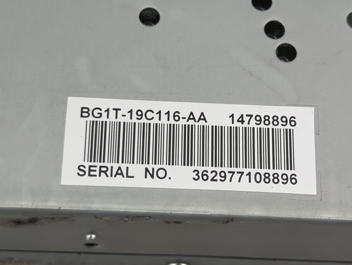 2010-2012 Ford Taurus Radio AM FM Cd Player Receiver Replacement P/N:14798896 BG1T-19C116-AA Fits Fits 2010 2011 2012 OEM Us
