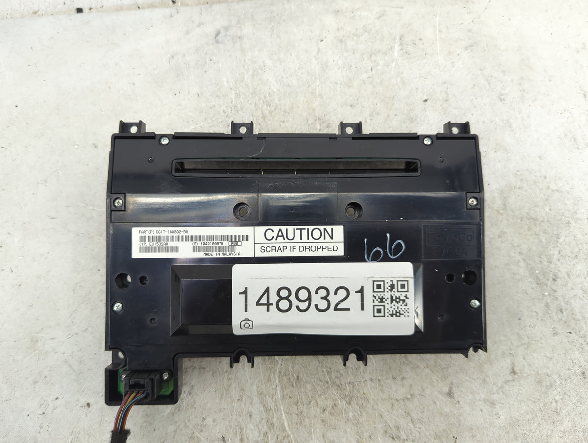 2012 Ford Taurus Climate Control Module Temperature AC/Heater Replacement P/N:CG1T-18A802-BA EU1532AA Fits OEM Used Auto Par