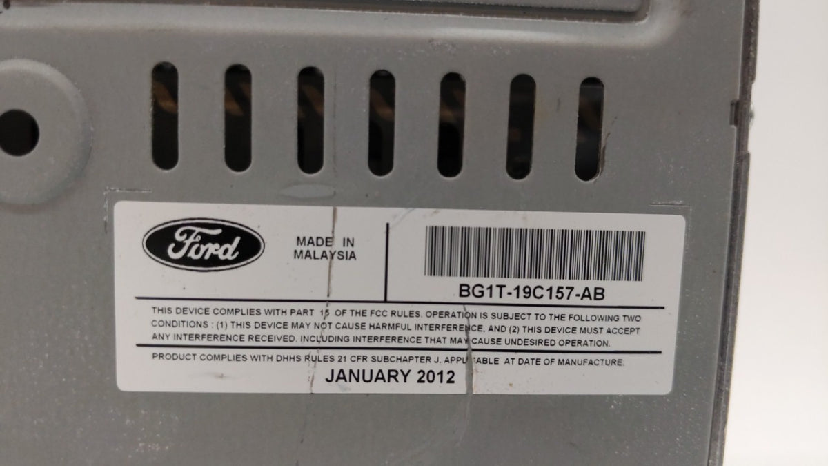 2011-2012 Ford Taurus Am Fm Cd Player Radio Receiver 225149 - Oemusedautoparts1.com