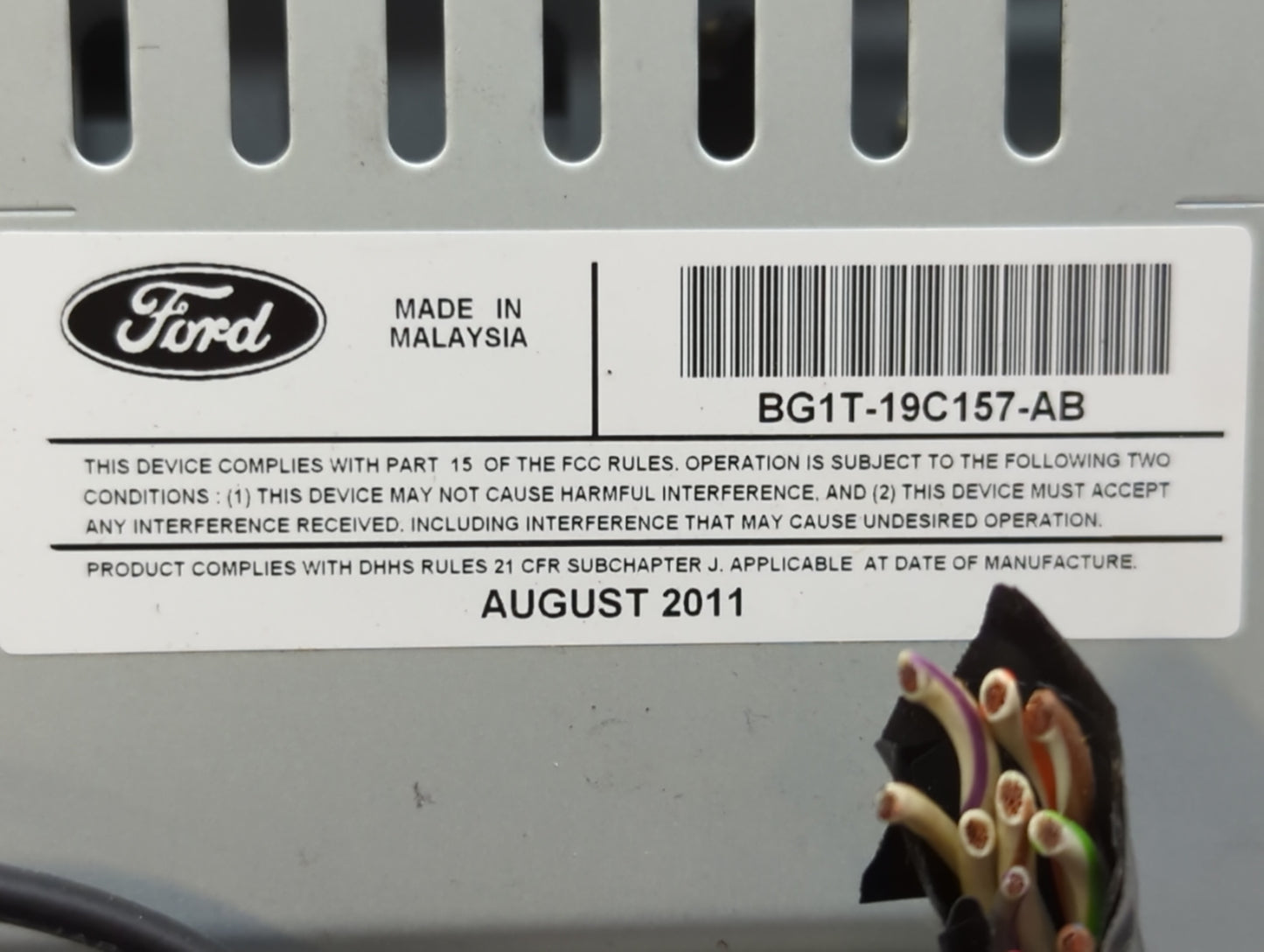 2011-2012 Ford Taurus Am Fm Cd Player Radio Receiver - Oemusedautoparts1.com