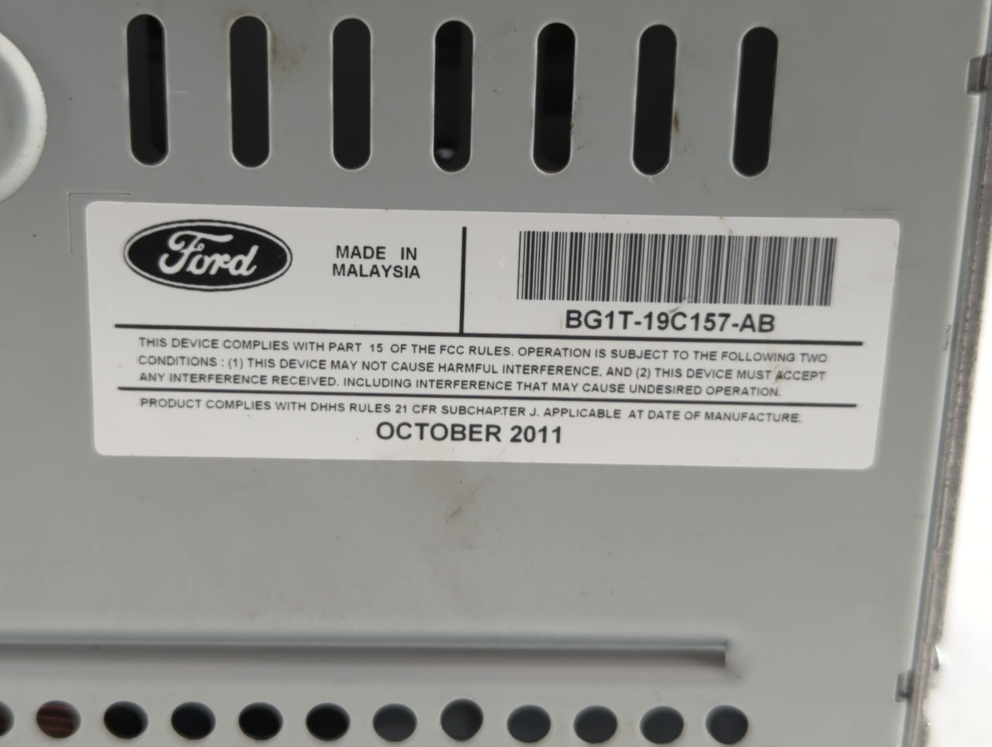 2011-2012 Ford Taurus Am Fm Cd Player Radio Receiver - Oemusedautoparts1.com