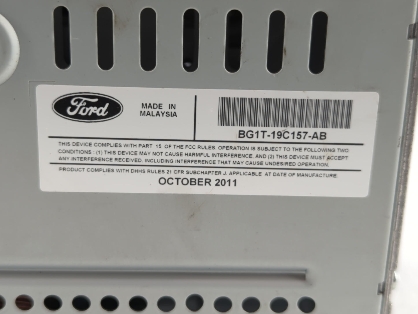 2011-2012 Ford Taurus Am Fm Cd Player Radio Receiver - Oemusedautoparts1.com