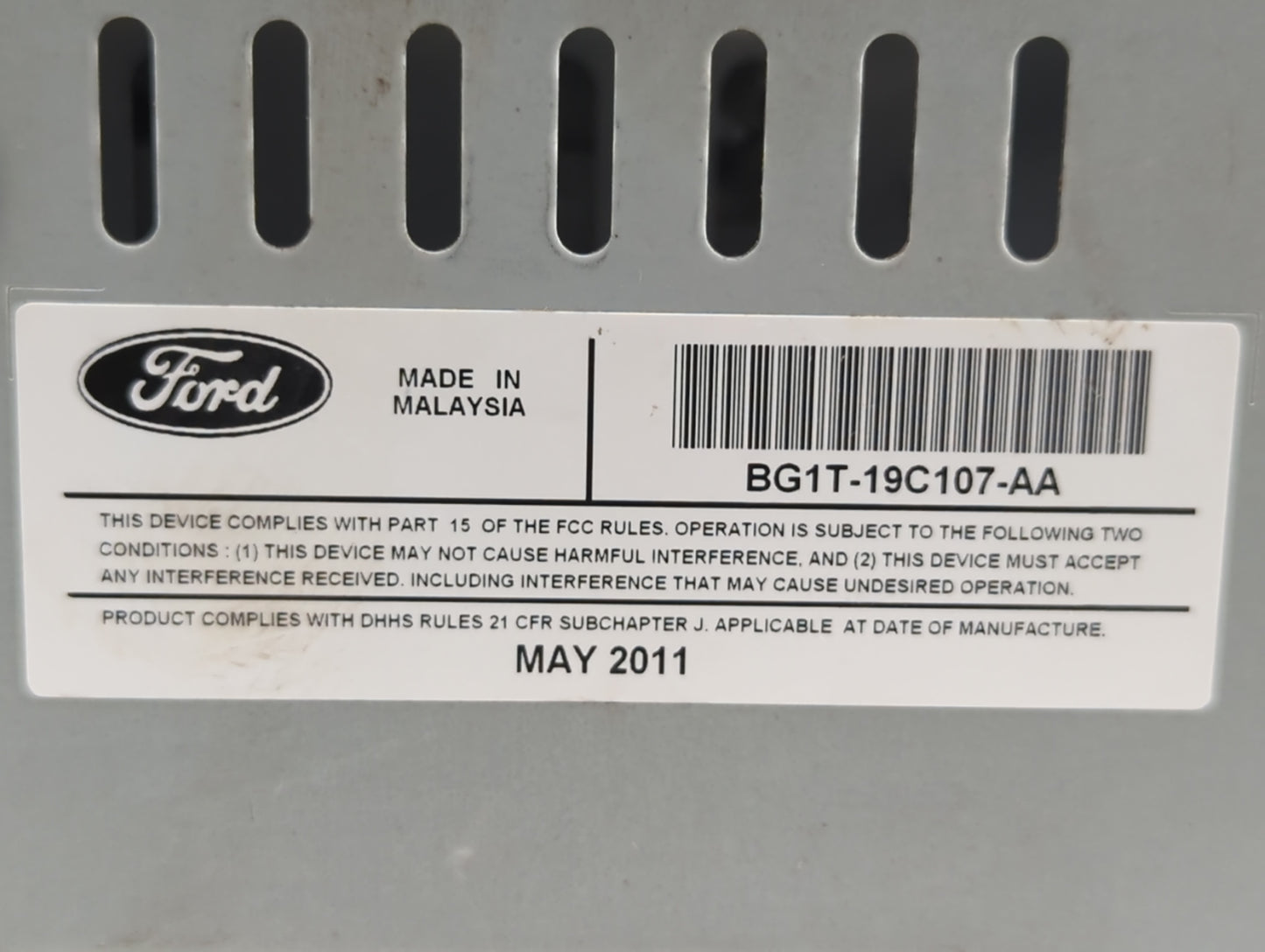 2011-2012 Ford Taurus Radio Control Panel - Oemusedautoparts1.com