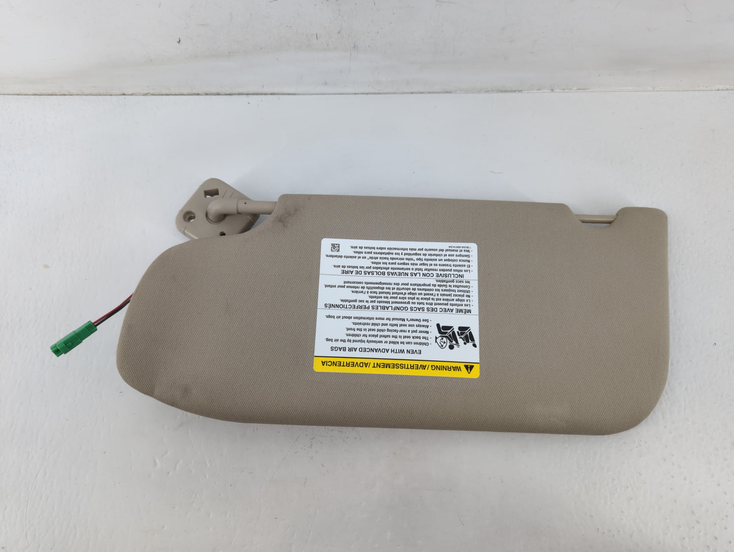 2012 Ford Taurus Sun Visor Shade Replacement Passenger Right Mirror Fits Fits 2010 2011 OEM Used Auto Parts - Oemusedautopar