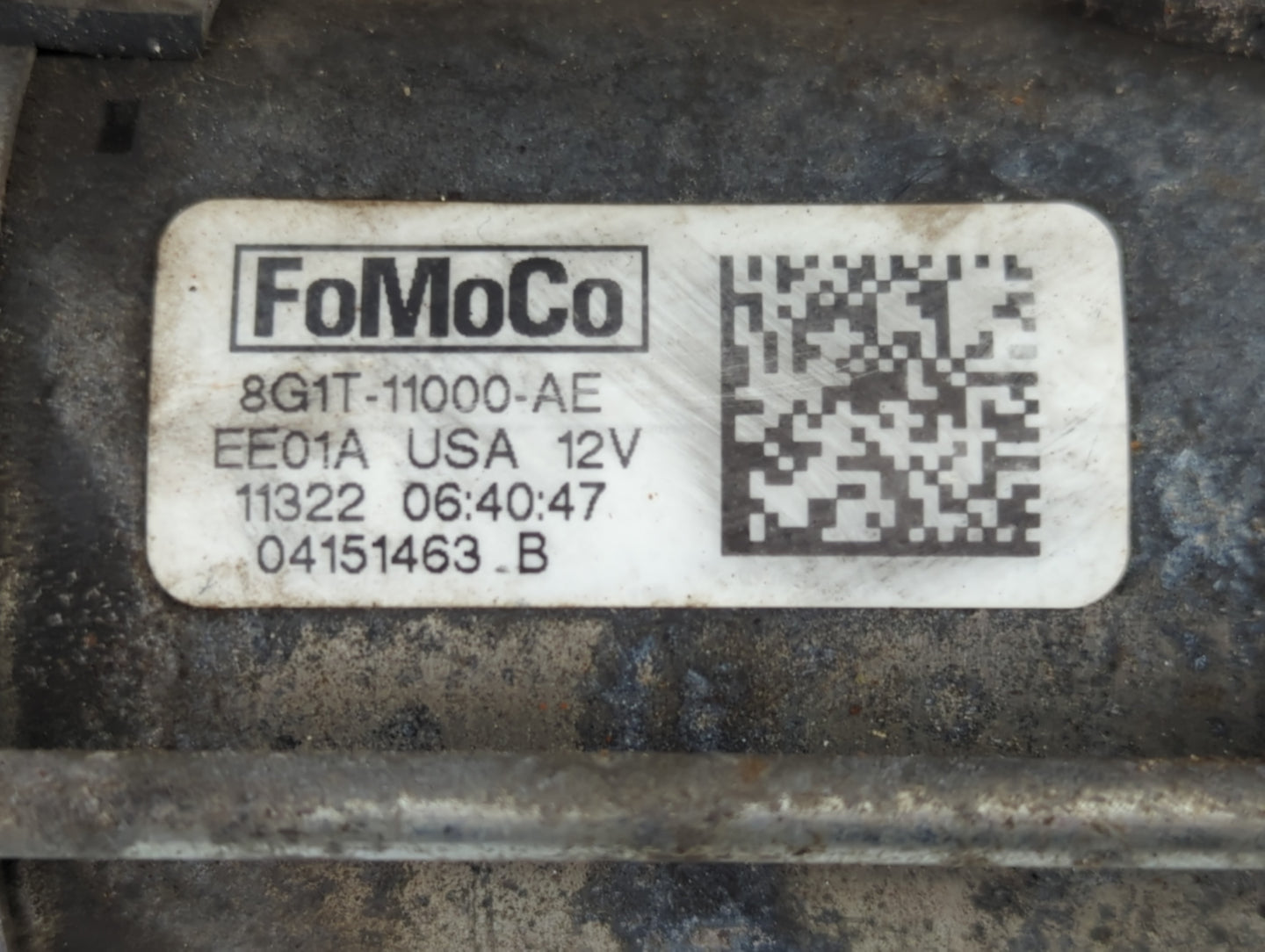2008-2019 Ford Taurus Car Starter Motor Solenoid OEM P/N:8G1T-11000-AE Fits OEM Used Auto Parts - Oemusedautoparts1.com