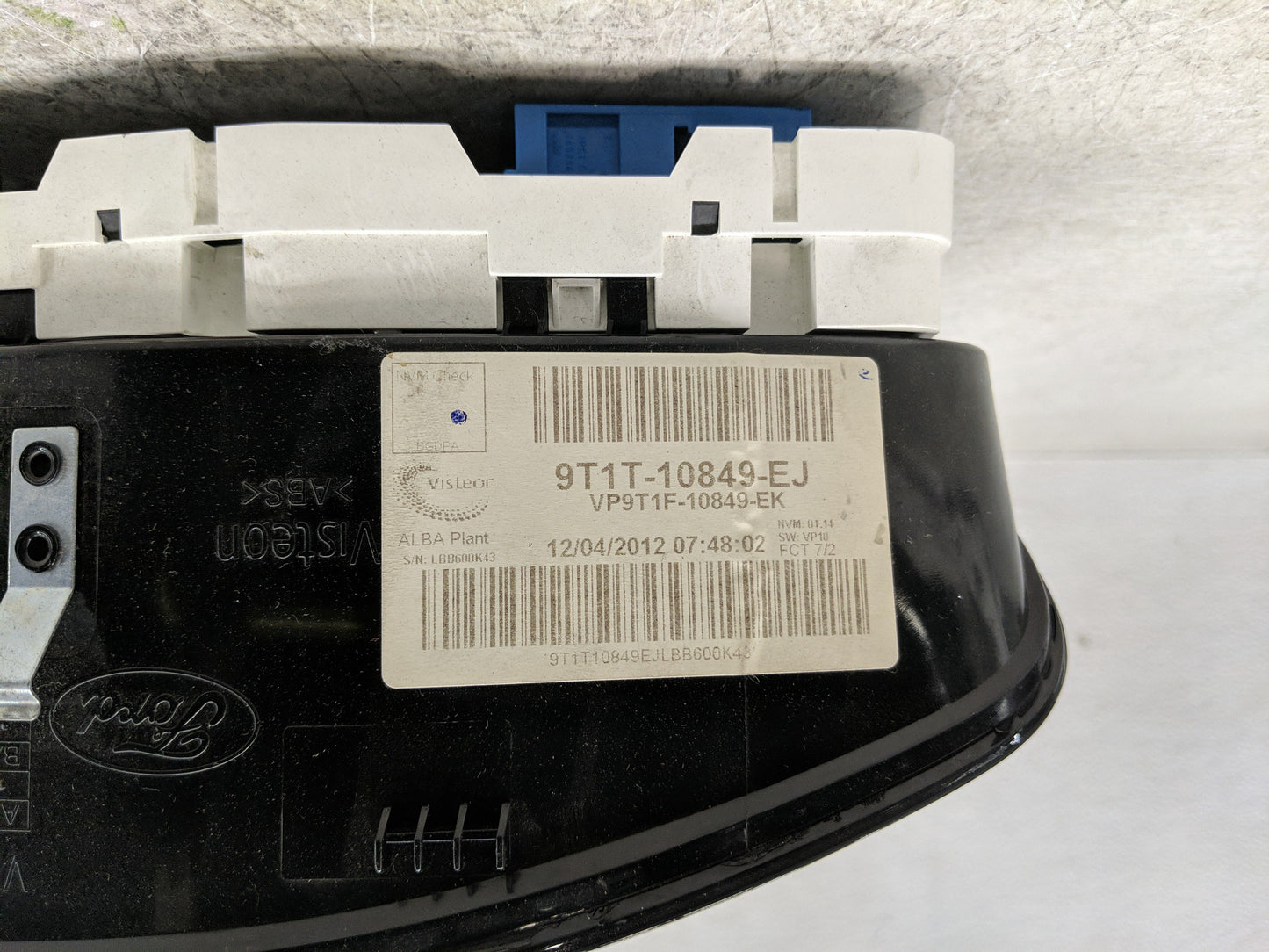 2012-2013 Ford Transit Instrument Cluster Speedometer Gauges P/N:9T1T-10849-EJ Fits Fits 2012 2013 OEM Used Auto Parts - Oem