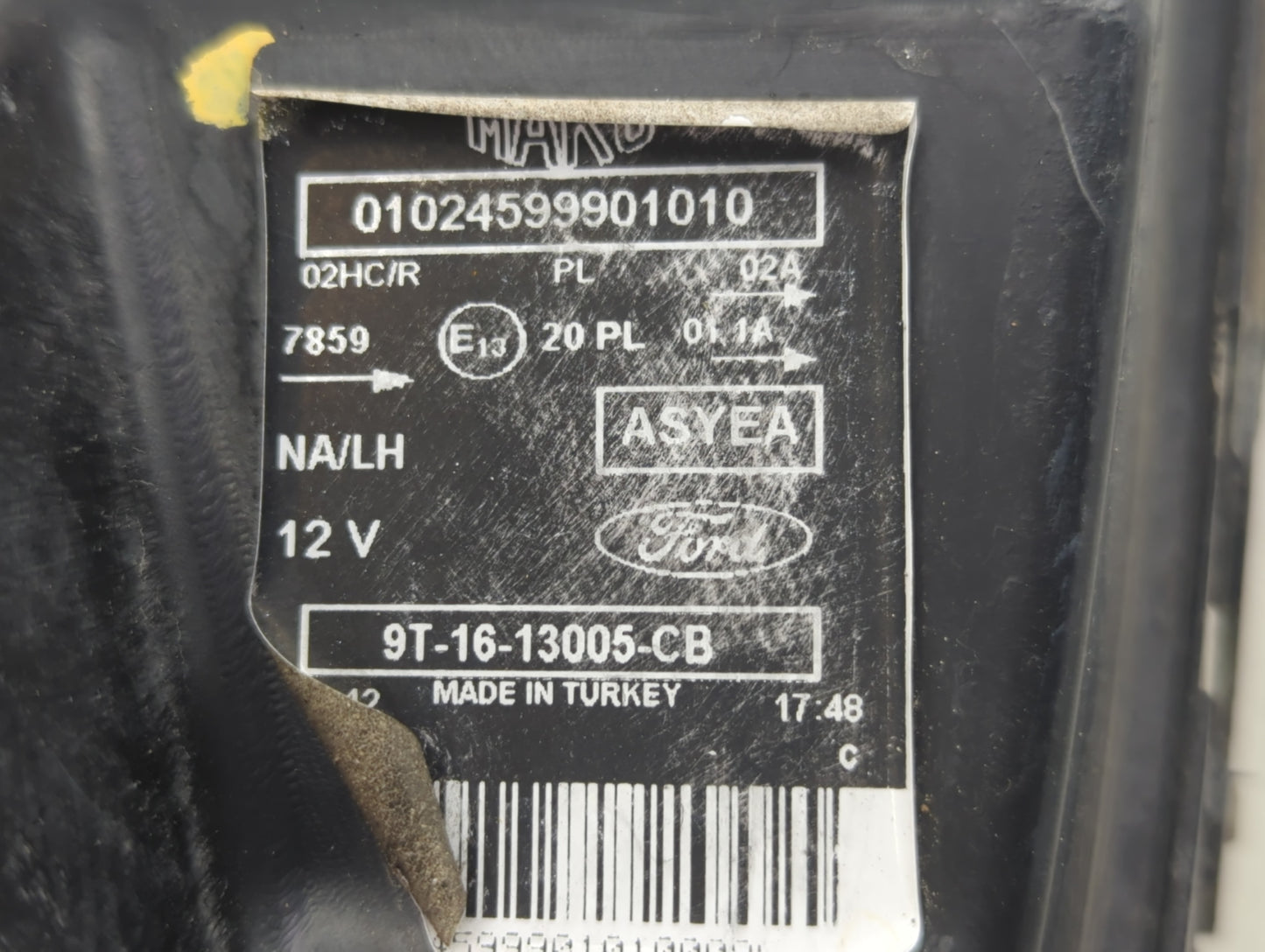 Ford Transit Driver Left Oem Head Light Headlight Lamp - Oemusedautoparts1.com