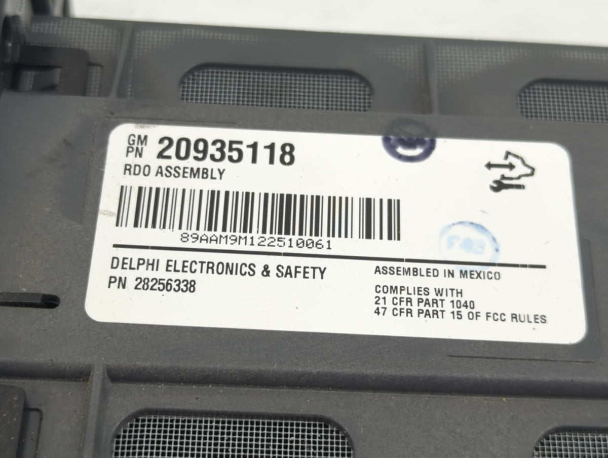2012 Gmc Acadia Radio AM FM Cd Player Receiver Replacement Fits OEM Used Auto Parts - Oemusedautoparts1.com