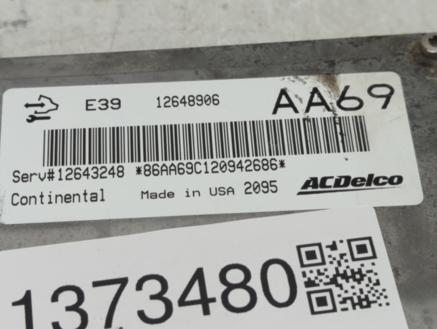 2012 Gmc Acadia PCM Engine Control Computer ECU ECM PCU OEM P/N:12648906 Fits Fits 2013 2014 2015 2016 OEM Used Auto Parts -