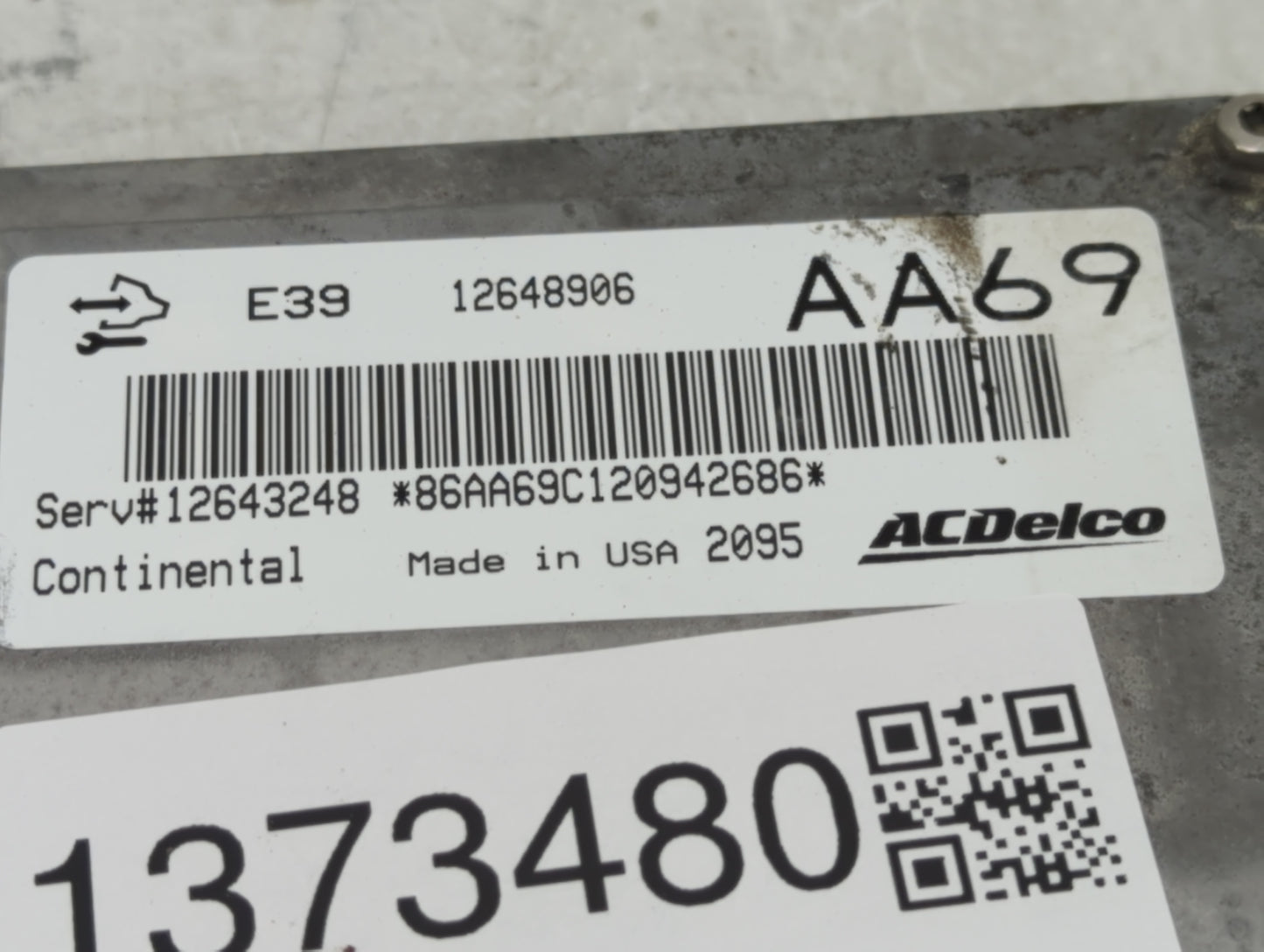 2012 Gmc Acadia PCM Engine Control Computer ECU ECM PCU OEM P/N:12648906 Fits Fits 2013 2014 2015 2016 OEM Used Auto Parts -