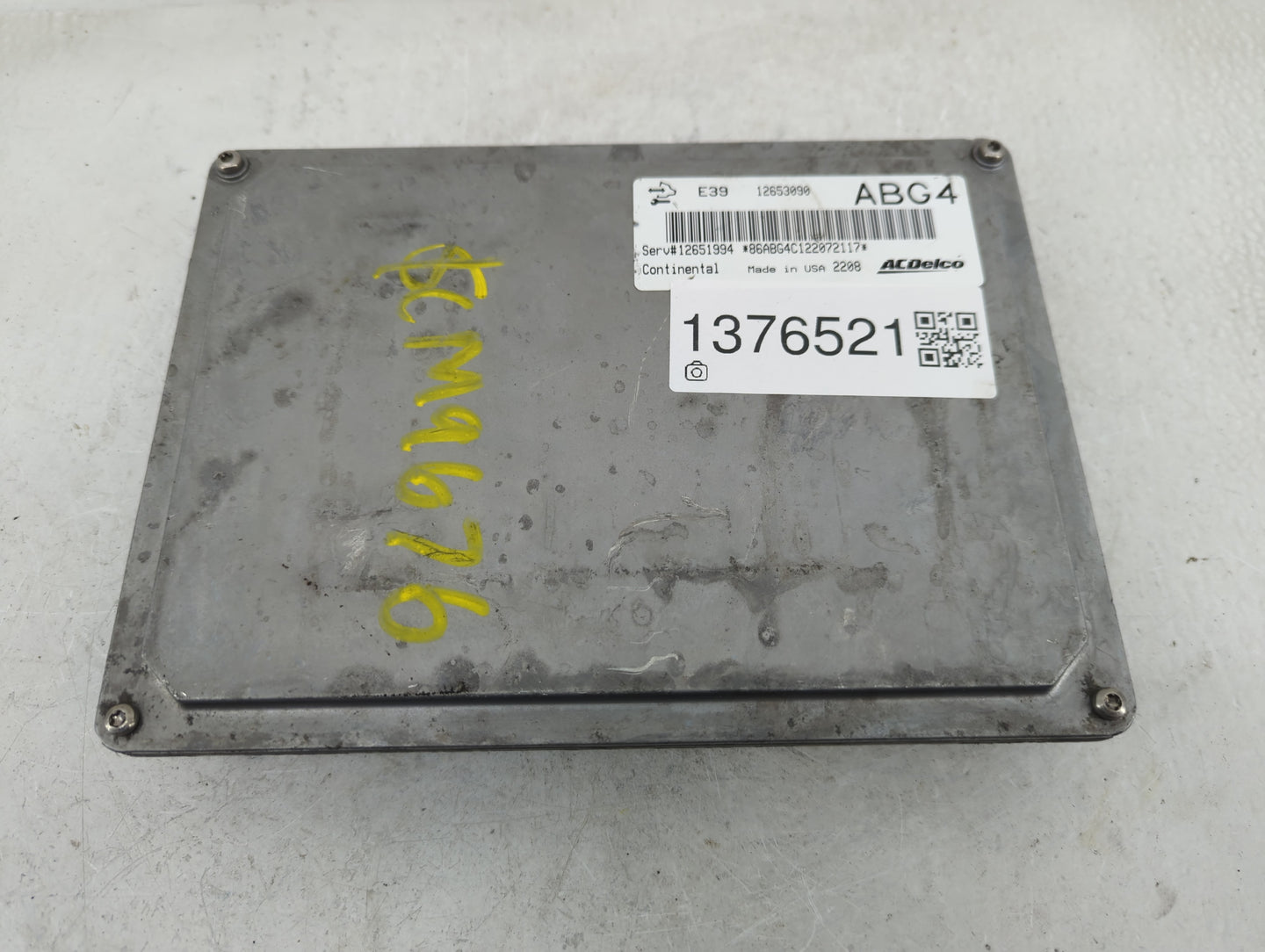 2012 Gmc Acadia PCM Engine Control Computer ECU ECM PCU OEM P/N:12653090 Fits Fits 2013 2014 2015 2016 OEM Used Auto Parts -