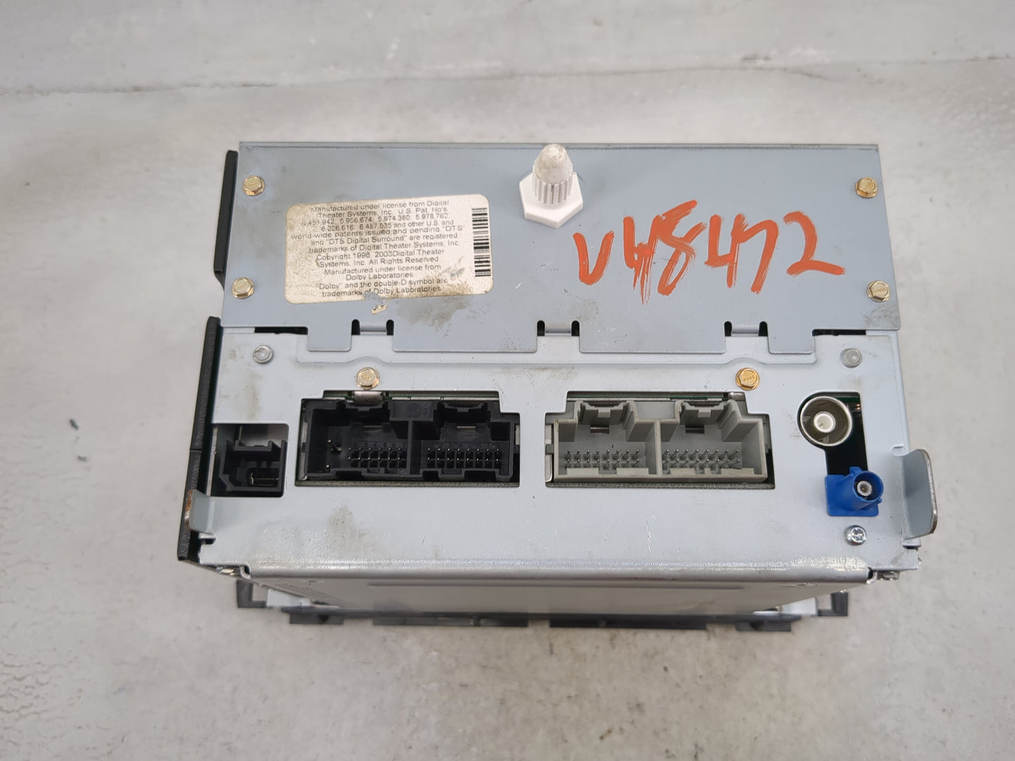 2012 Gmc Acadia Radio AM FM Cd Player Receiver Replacement P/N:22822469 28317226 Fits OEM Used Auto Parts - Oemusedautoparts