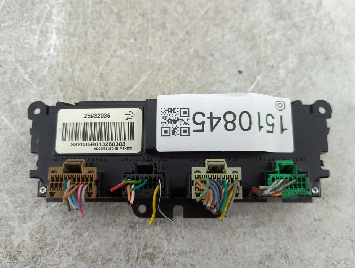 2007-2012 Gmc Acadia Climate Control Module Temperature AC/Heater Replacement P/N:25932036 382036R013260303 Fits OEM Used Au