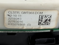2011-2012 Gmc Acadia Instrument Cluster Speedometer Gauges P/N:22763016 Fits Fits 2011 2012 OEM Used Auto Parts - Oemusedaut