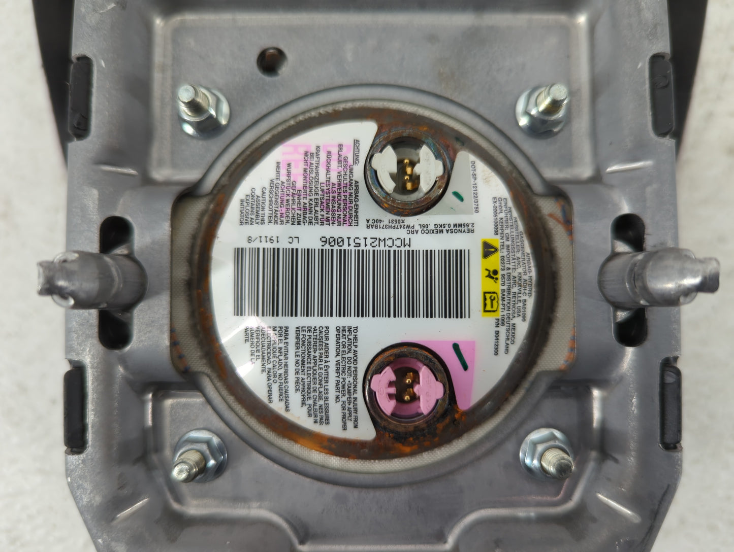 2011-2012 Gmc Acadia Air Bag Driver Left Steering Wheel Mounted P/N:AB2578Z243110042 Fits Fits 2011 2012 OEM Used Auto Parts