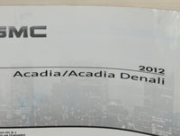 2012 Gmc Acadia Owners Manual Book Guide P/N:20906534 B OEM Used Auto Parts - Oemusedautoparts1.com