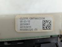 2011-2012 Gmc Acadia Instrument Cluster Speedometer Gauges P/N:22763016 2218043 Fits Fits 2011 2012 OEM Used Auto Parts - Oe
