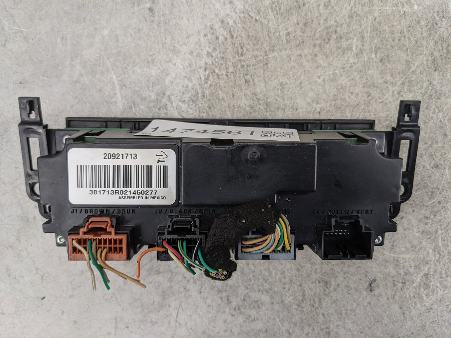 2012-2013 Gmc Sierra 1500 Climate Control Module Temperature AC/Heater Replacement P/N:20921713 381713R021450277 Fits OEM Us