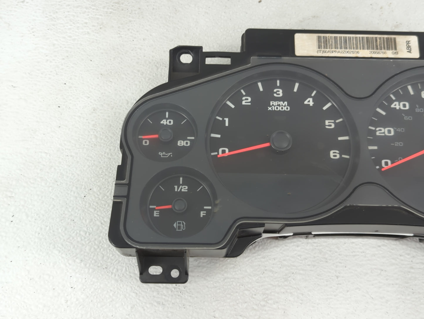 2007-2012 Gmc Sierra 2500 Instrument Cluster Speedometer Gauges P/N:20958766 Fits Fits 2007 2008 2009 2010 2011 2012 2013 OE