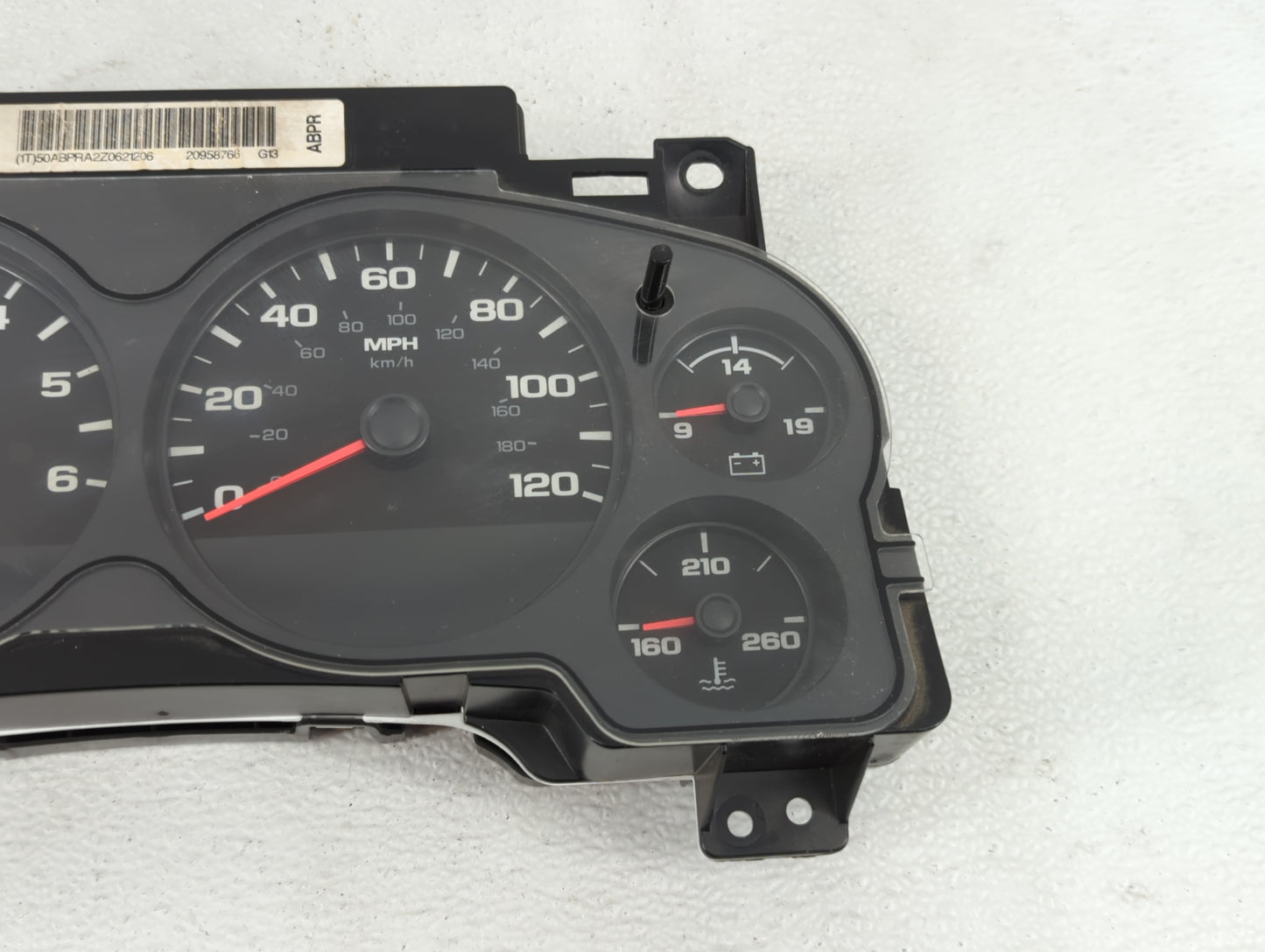 2007-2012 Gmc Sierra 2500 Instrument Cluster Speedometer Gauges P/N:20958766 Fits Fits 2007 2008 2009 2010 2011 2012 2013 OE