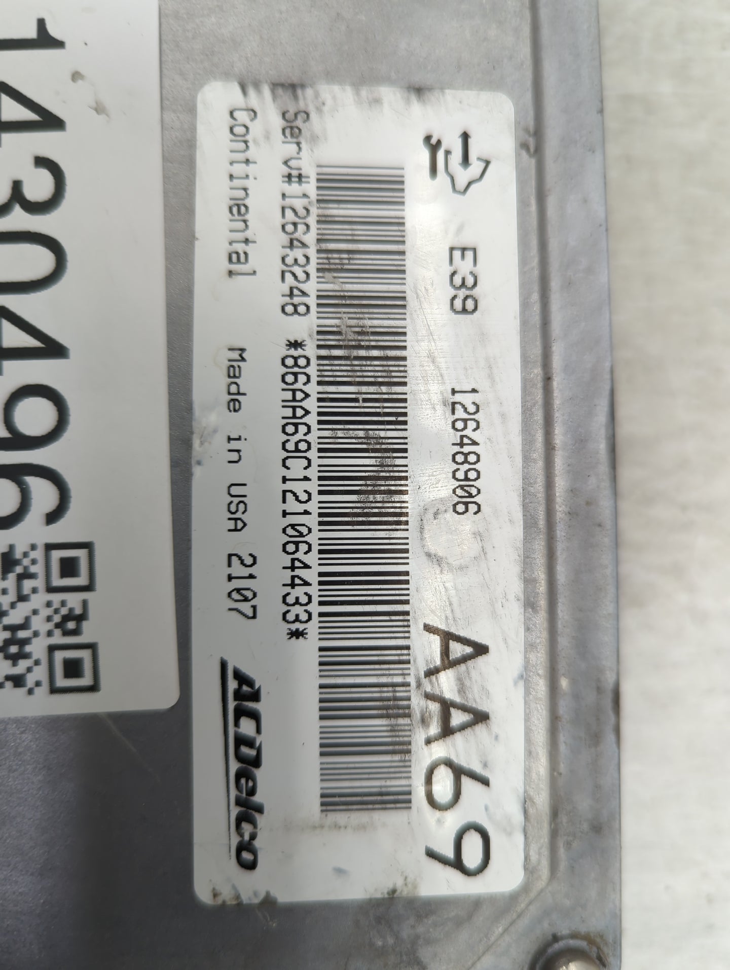 2012 Gmc Terrain PCM Engine Control Computer ECU ECM PCU OEM P/N:12648906 Fits Fits 2013 2014 2015 2016 OEM Used Auto Parts 