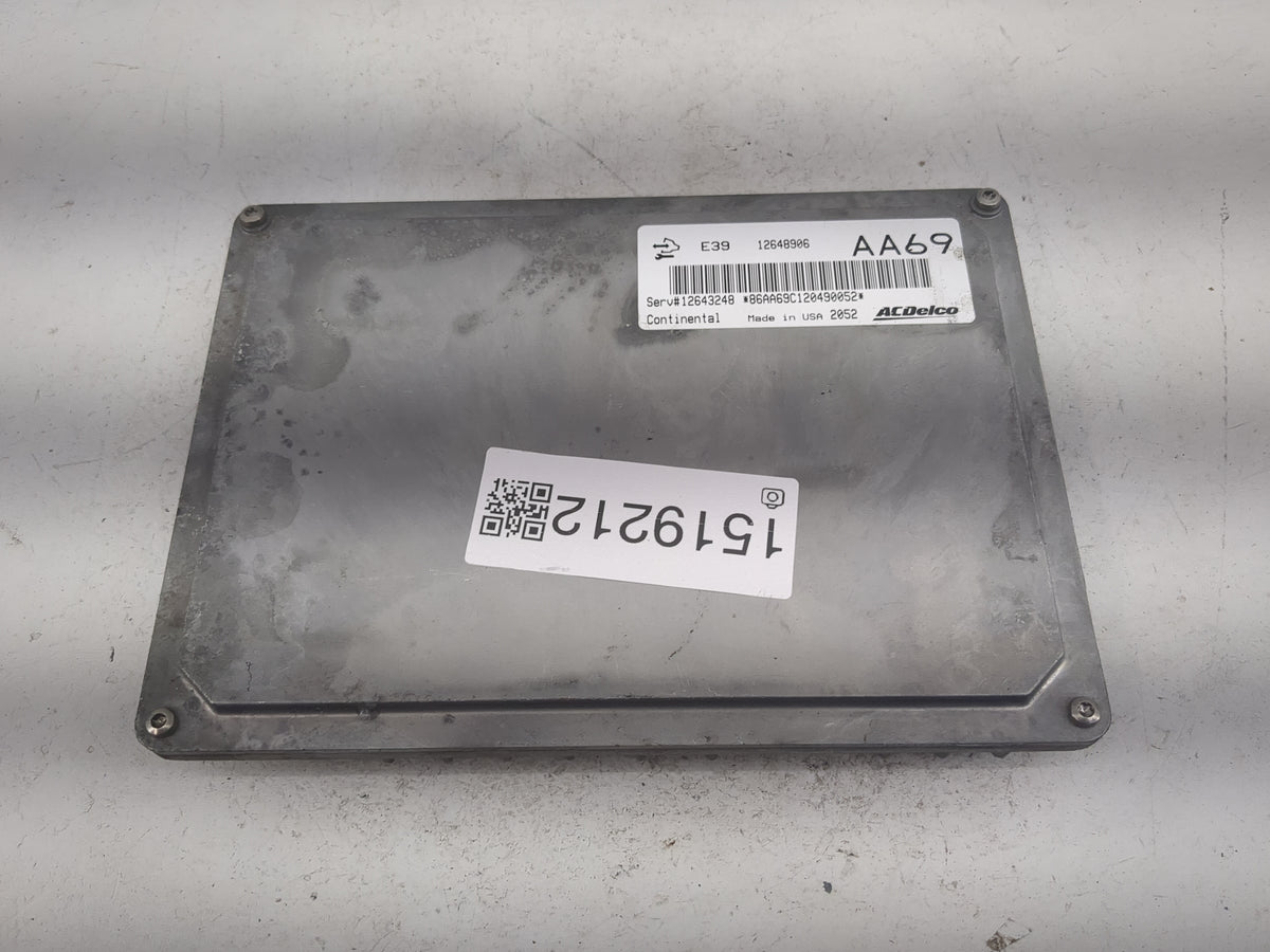 2012 Gmc Terrain PCM Engine Control Computer ECU ECM PCU OEM P/N:12648906 12643248 Fits 2013 2014 2015 2016 OEM Used Auto Pa