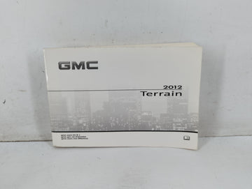 2012 Gmc Terrain Owners Manual Book Guide P/N:22862219 B OEM Used Auto Parts - Oemusedautoparts1.com