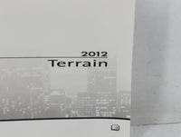 2012 Gmc Terrain Owners Manual Book Guide P/N:22862219 B OEM Used Auto Parts - Oemusedautoparts1.com