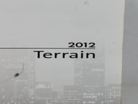 2012 Gmc Terrain Owners Manual Book Guide P/N:22862219 B OEM Used Auto Parts - Oemusedautoparts1.com