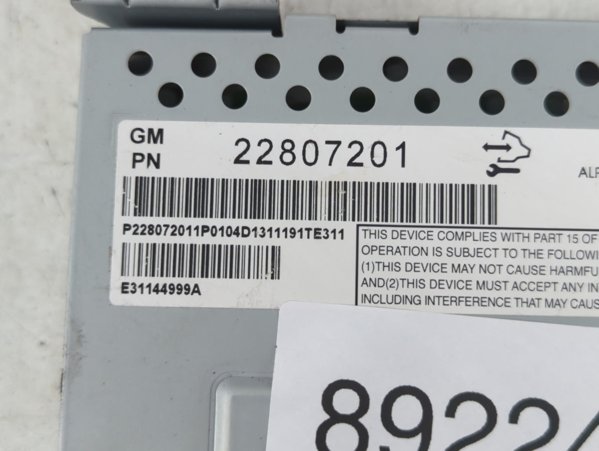 2010-2015 Gmc Terrain Information Radio Display Screen - Oemusedautoparts1.com