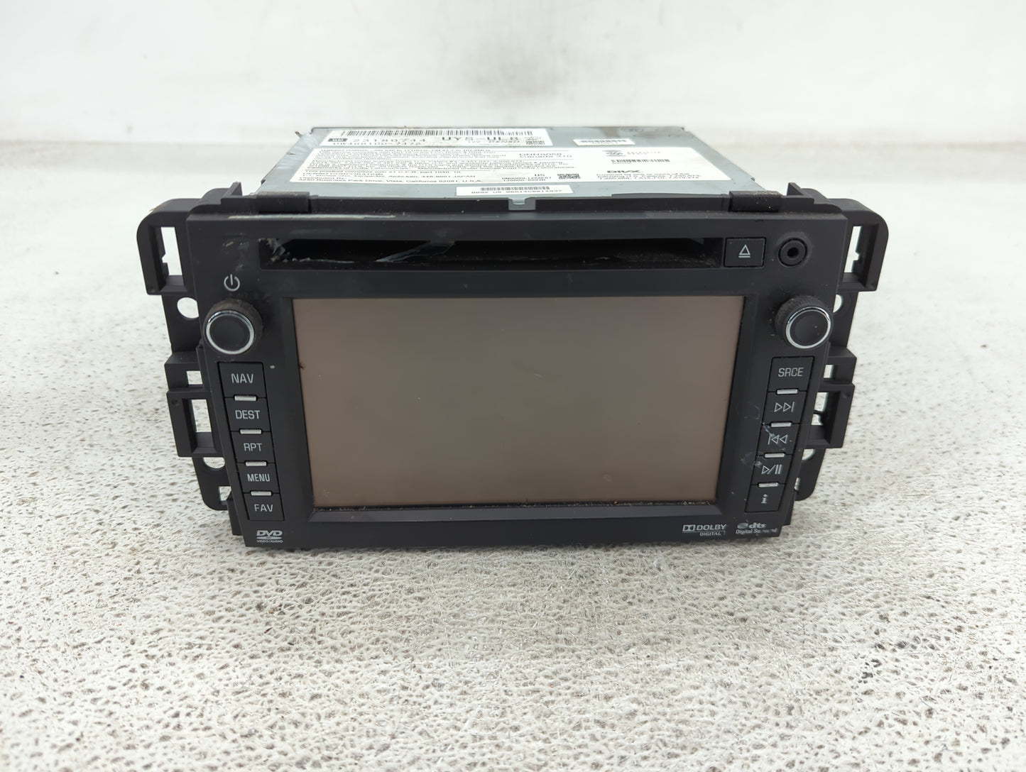 2012-2014 Gmc Yukon Radio AM FM Cd Player Receiver Replacement P/N:23180744 Fits Fits 2012 2013 2014 OEM Used Auto Parts - O
