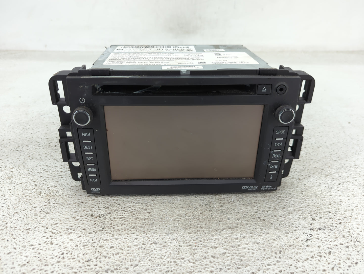 2012-2014 Gmc Yukon Radio AM FM Cd Player Receiver Replacement P/N:23180744 Fits Fits 2012 2013 2014 OEM Used Auto Parts - O