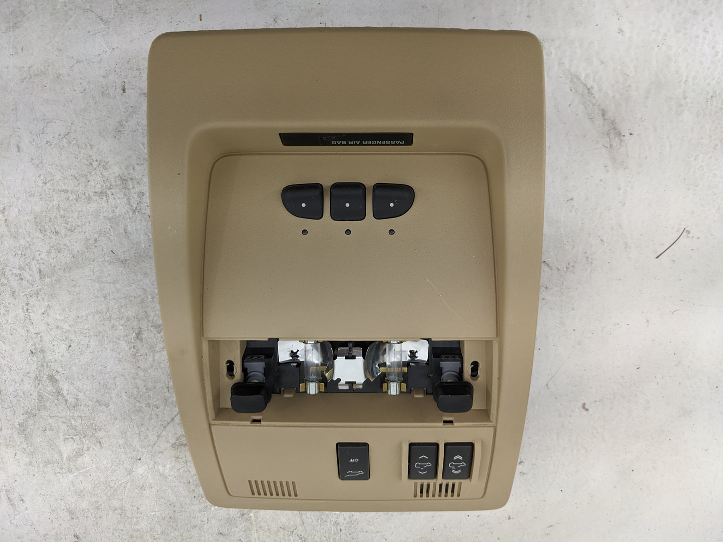 2012 Gmc Yukon Xl 1500 Overhead Console W/rear Climate Control - Oemusedautoparts1.com