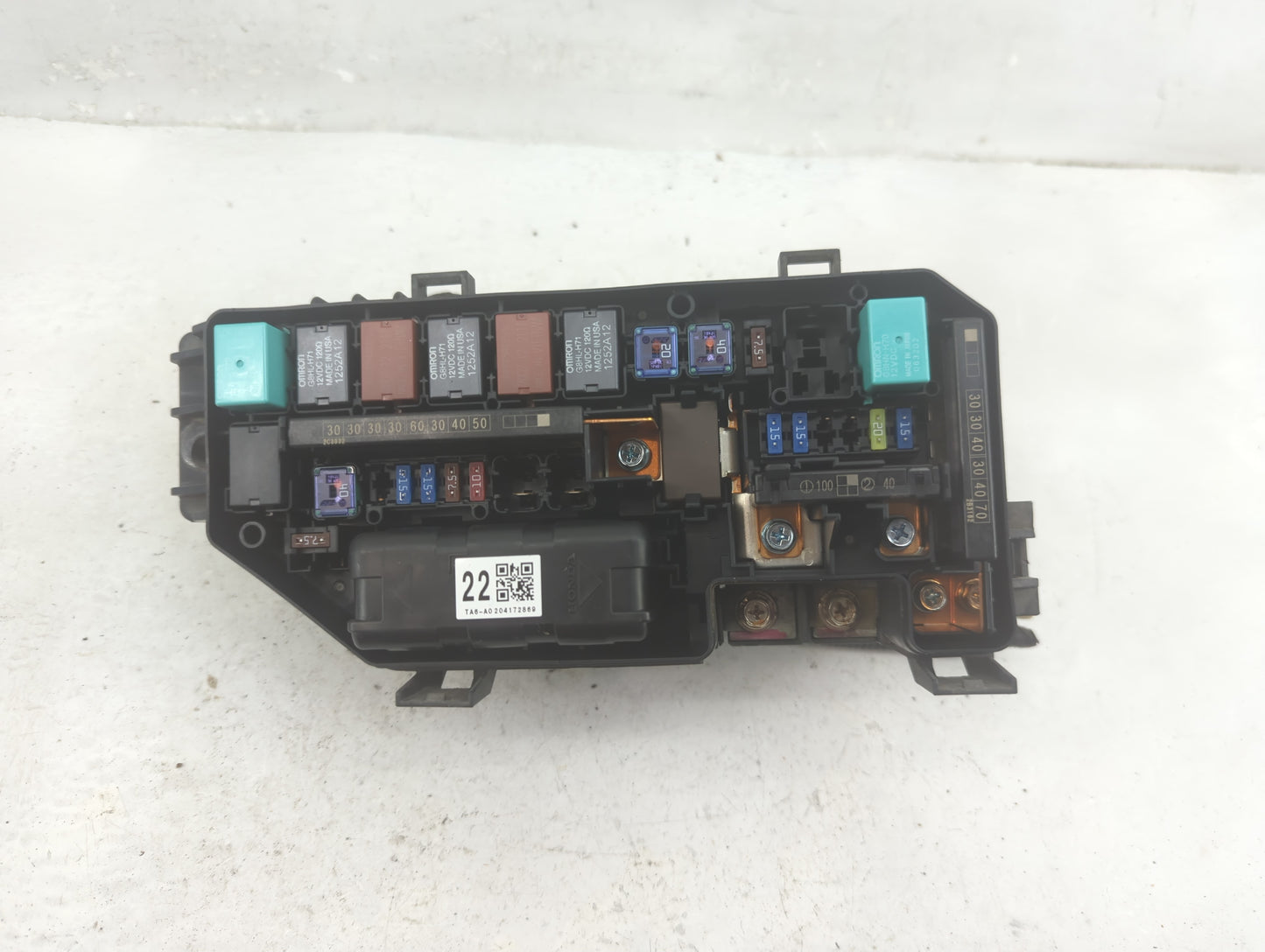 2008-2012 Honda Accord Fusebox Fuse Box Panel Relay Module P/N:682051632810 Fits Fits 2008 2009 2010 2011 2012 OEM Used Auto