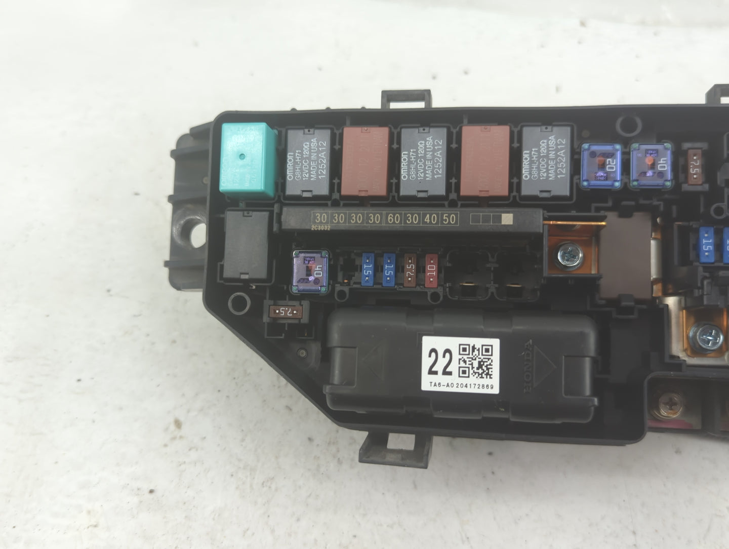 2008-2012 Honda Accord Fusebox Fuse Box Panel Relay Module P/N:682051632810 Fits Fits 2008 2009 2010 2011 2012 OEM Used Auto